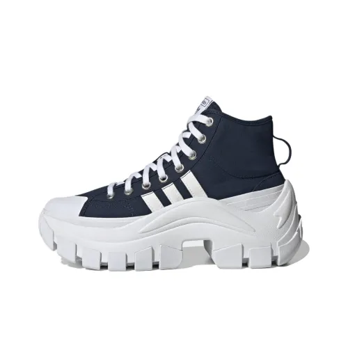 Adidas Originals Hi XY22 Противоскользящий Устойчивый к истиранию Высокий Топ Спортивная Повседневная Обувь Женская Темно-Синий