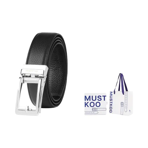 MUSTKOO Ремни из коровьей кожи MBT 8086 Бренд Подарочная коробка Мужской