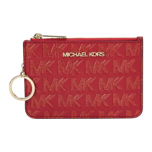 MICHAEL KORS Искусственная кожа Клатч Монетница Кошелек Кошелек Маленький Женский Красный