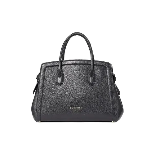 Kate Spade Knott Зернистая кожа личи кожа портфель ручная сумка сумка через плечо большой женский черный