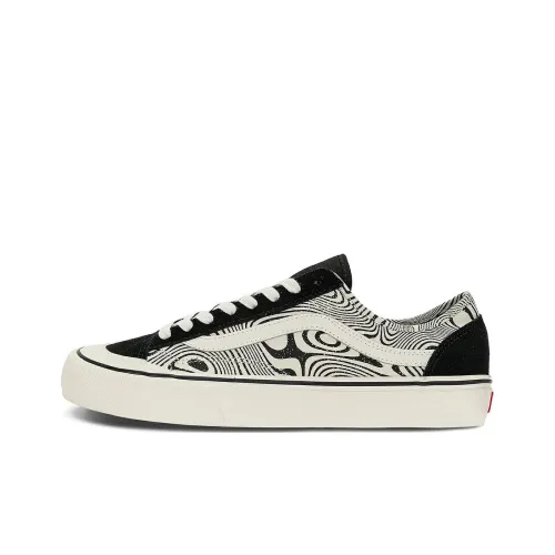 DOE co-brand x VANS Style 136 Vr3 Low Топ Скейтборд Кроссовки Унисекс Черный Белый