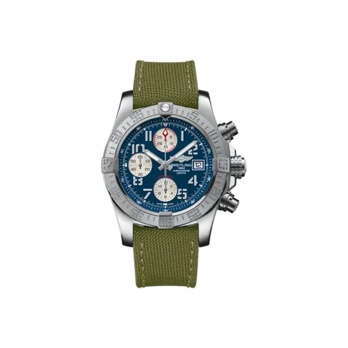 BREITLING Автоматический Механический Часы Мужские Avenger 43 мм Синий