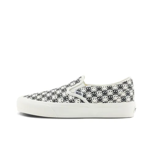 Vans Slip On VR3 Ударостойкие и Устойчивые к Износу Низкие Кроссовки для Скейтбординга Унисекс Черный Белый