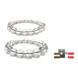 Браслет из бусин с черным рутиловым кварцем, парный