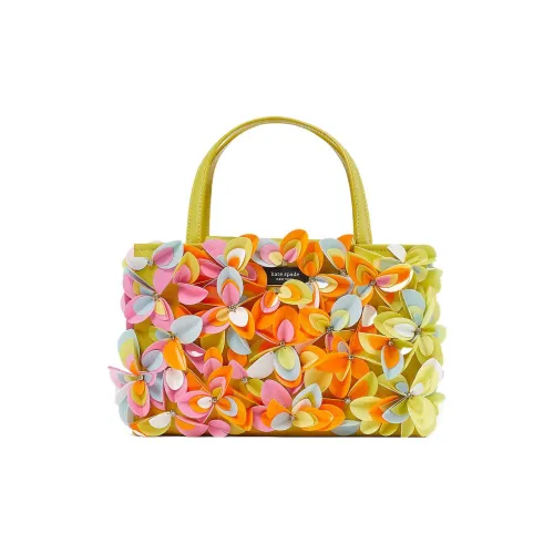 Kate Spade Sam Нейлон с кожаными вставками Тоут Сумка Сумка для покупок Сумка Маленькая Женская Грушево-желтый Многоцветный