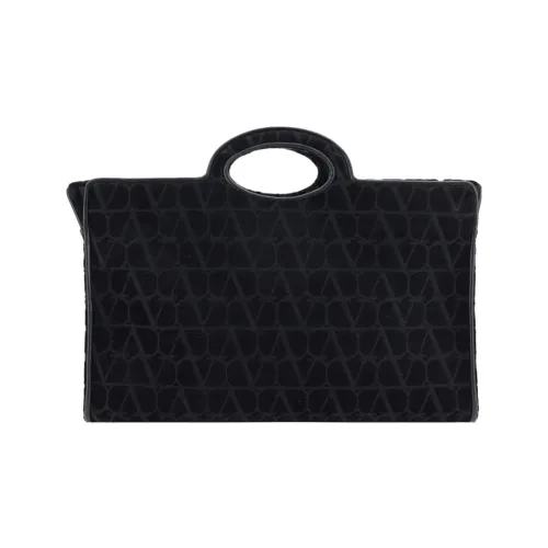 Valentino Garavani Полиэстер Тоут Сумка Сумка для покупок Сумка через плечо Сумка среднего размера Мужская Черная