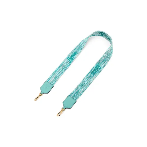 LOEWE Anagram Хлопок с коровьей кожей ткань сумка ремень женский мятно-зеленый мягкий белый