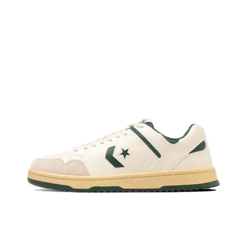 Конверс Weapon Износостойкий и Легкий Низкие Кроссовки для Скейтбординга Унисекс Белый Зеленый Японская Версия