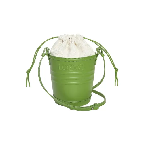 LOEWE Jardinier Сумка через плечо из коровьей кожи женская весенняя зеленая