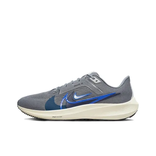 Nike Air Zoom Pegasus 40 Устойчивый к истиранию Дышащий Низкий Топ Амортизирующий Повседневная Обувь для тренировок и бега Мужская Серый