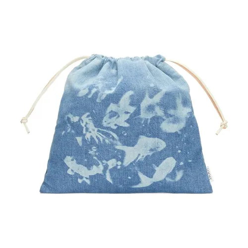 LOEWE Denim Ткань Клатч Женский Светло-Синий