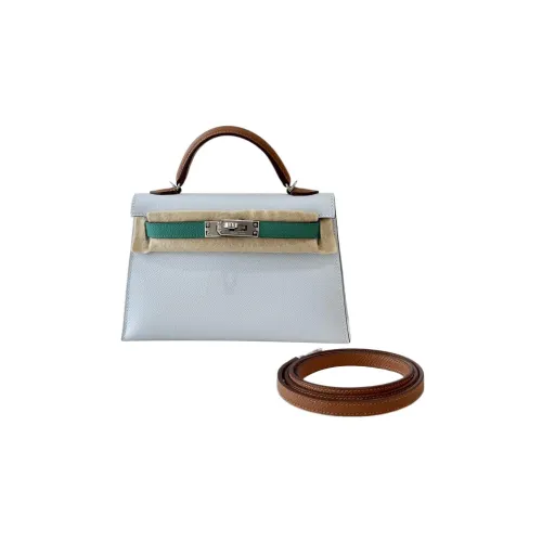 HERMES Kelly Эпсомская кожа Сумка Kelly Сумка Женская Белая