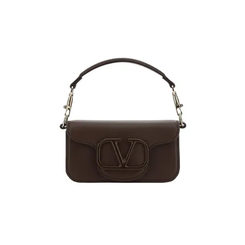 Valentino Locò Телячья кожа Сумка-багет Сумка через плечо Сумка Женская Коричневая