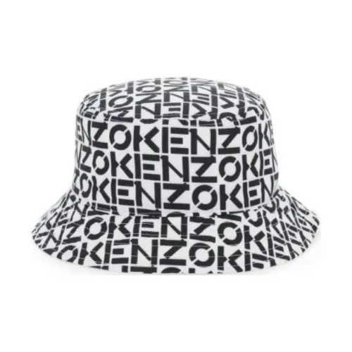 KENZO Нейлоновая шляпа-ведро, черная, женская
