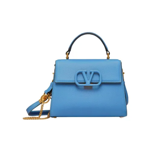 Valentino VSLING с рельефной телячьей кожей сумка через плечо маленькая сумка женская синяя