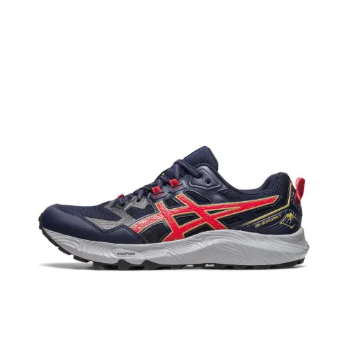 Asics Gel Sonoma 7 Low Топ Беговые кроссовки Мужские Синий Красный