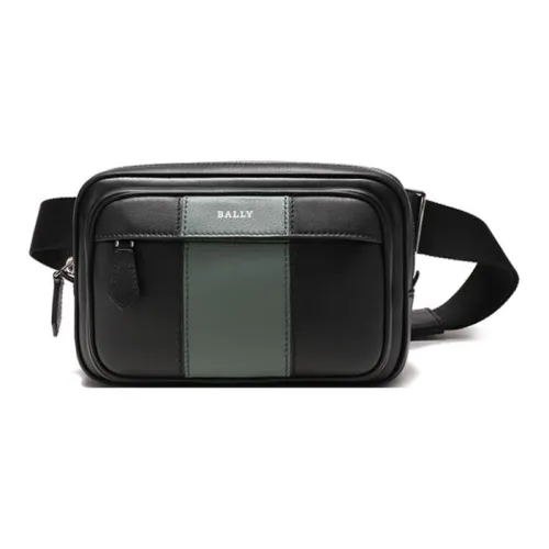 BALLY Коровья кожа Обхват талии Сумка Обхват груди Сумка Обычный Мужской Черный Серый Зеленый