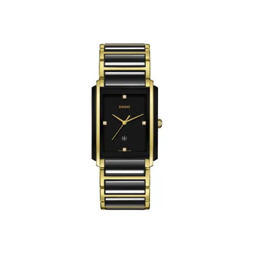RADO Кварцевый механизм Мужские часы Precision Ceramics Collection 31мм*41,1мм*7,5мм Черный