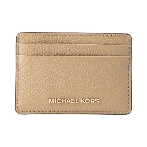 MICHAEL KORS Зернистая текстура кожа кожа держатель для карт кошелек женский коричневый