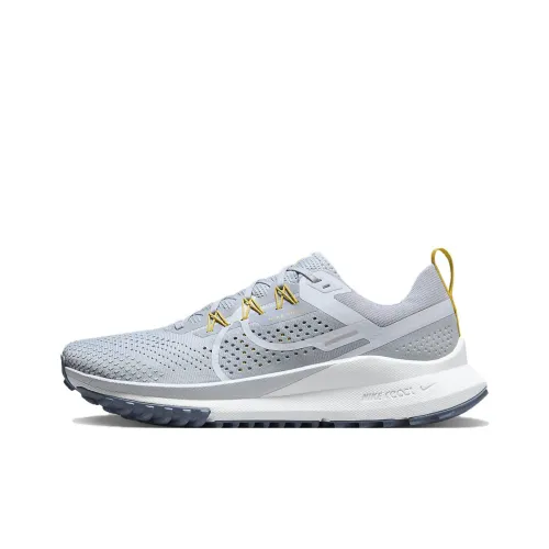 Nike Pegasus Trail 4 Амортизаторы Slip-resistant Низкий Топ Беговые кроссовки Мужские Серый Белый