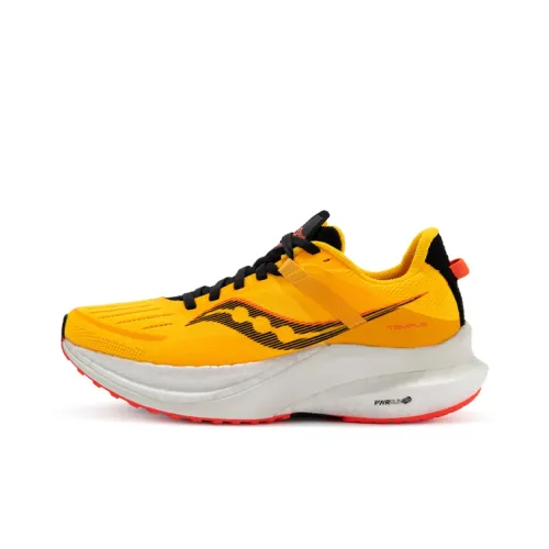 Saucony Tempus TanTu 1 Беговые кроссовки Низкий Топ Желтый Красный Женские