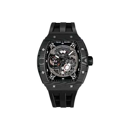 TSAR BOMBA Автоматический Механический Механизм Мужские Часы 52mm*45mm*16mm Черный
