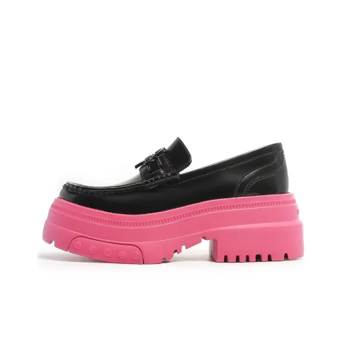 BLOCCO5 Женские Весенне-летние Повседневная Мода Цвет Металл Сердце Украшенные Лоферы Для Коммутирования