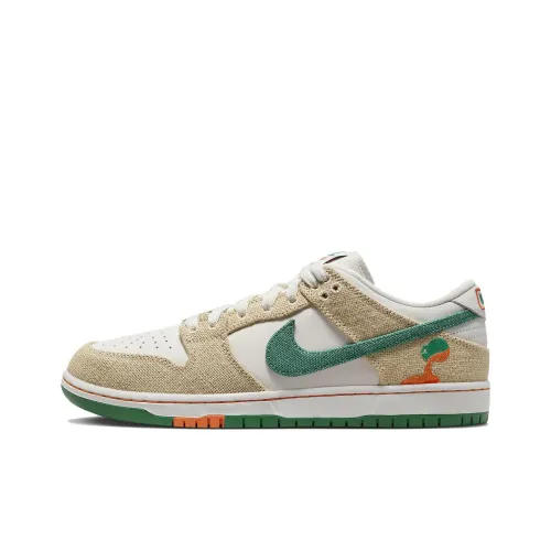 Jarritos x Nike Dunk SB 'Призрачный And Цвет малахита' Сода Низкие Кроссовки для скейтбординга Унисекс Экрю