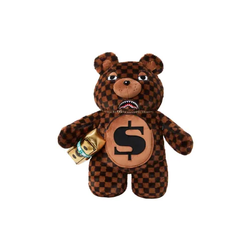 SPRAYGROUND Полиэстер Кукольный Сумка Медведь Сумка Повседневная Сумка Рюкзак Большой Унисекс Коричневый