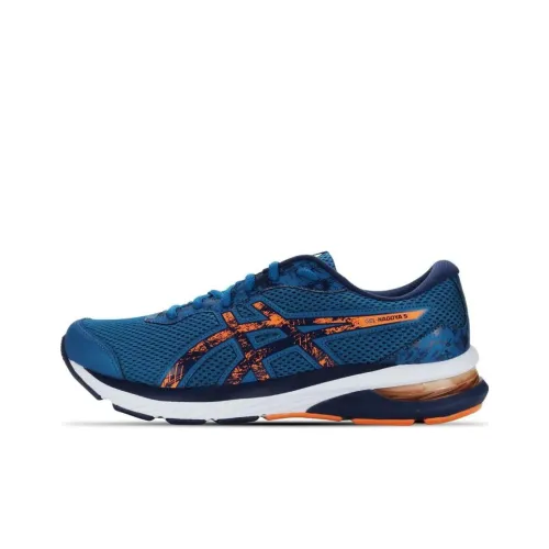 Asics Gel Nagoya 5 Low Топ Беговые кроссовки Мужские Синий Черный Оранжевый
