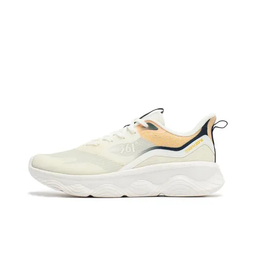 361° Mian Yun Противоскользящие Износостойкие Дышащие Низкие Беговые Кроссовки Мужские Белый Оранжевый Синий