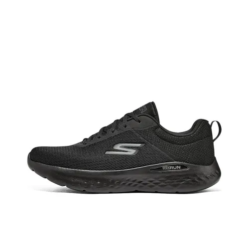 Skechers Go Run Lite Low Топ Беговые кроссовки Мужской Черный