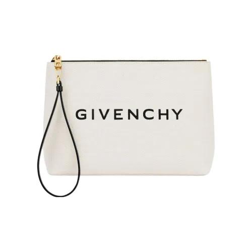 Givenchy Хлопок Клатч Большой Женский Бежевый Черный