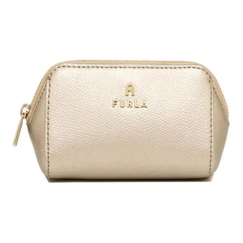 Furla Кожа Клатч Косметичка Маленькая Женская Шампань
