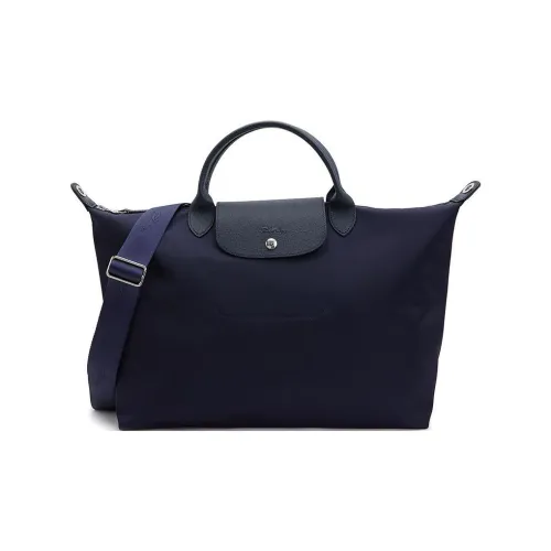 LONGCHAMP Le Pliage Néo Ткань Пельменя Сумка Портативная Сумка через плечо Сумка на плечо Женская Морской Синий