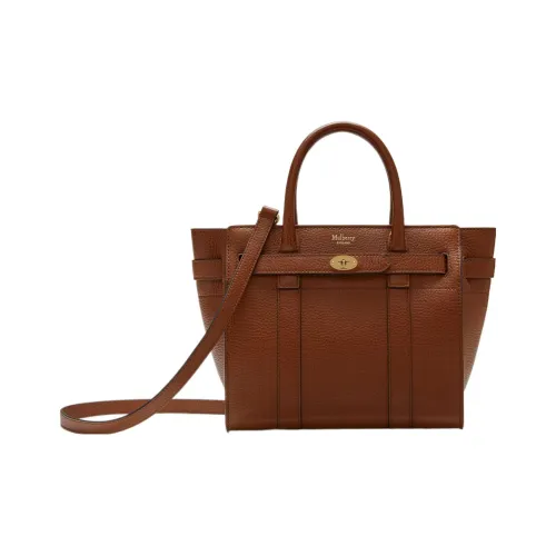 Mulberry Bayswater Small Grain Корова Кожа Плечо Сумка через плечо Сумка Мини Женская Умбра