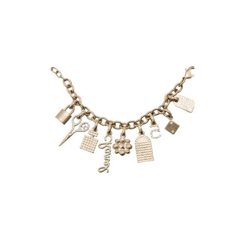 CHANEL Браслеты из смешанного материала, золотые, женские