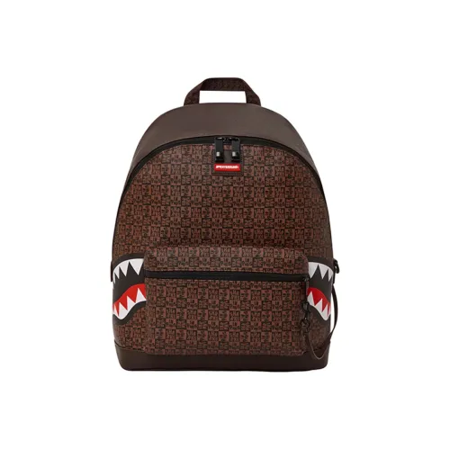 SPRAYGROUND Рюкзак из ПВХ большой унисекс коричневый