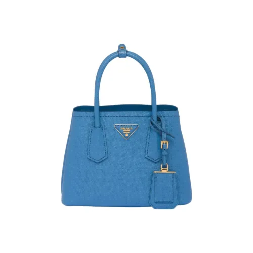 PRADA Кожа Тоут Сумка Сумка для покупок Сумка через плечо Сумка мини Женская Светло-синий