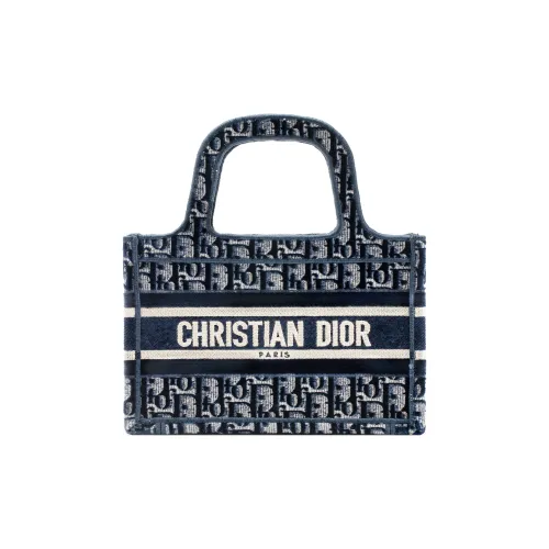 DIOR BookTote Вельветовая сумка-тоут сумка для покупок мини-сумка женская синяя
