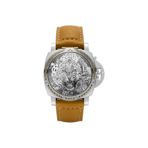 PANERAI Автоматический Механический Механизм Мужские Часы Special Edition Wristwatch Collection 44 мм Серебряные