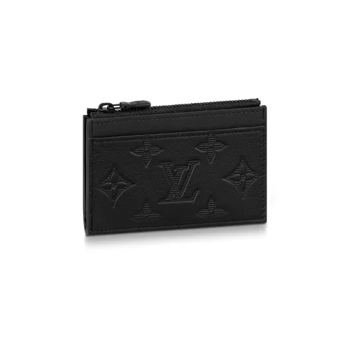 LOUIS VUITTON Кошелек из коровьей кожи стандартный мужской черный