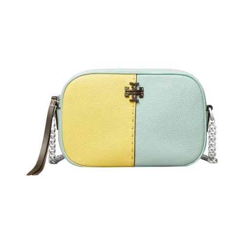 TORY BURCH McGraw Каменная кожа Camera Сумка Сумка через плечо Женская Желтая Синяя