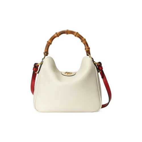 GUCCI Diana Кожа Сумка через плечо Маленькая Сумка на плечо Женская Белая