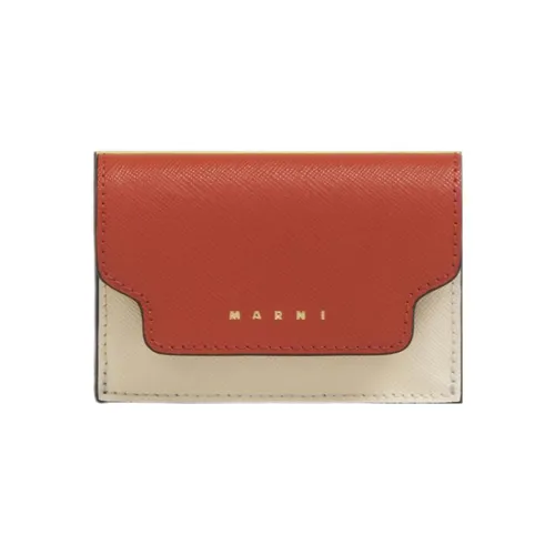 MARNI Телячья кожа Кошелек Женские Красный Лимон