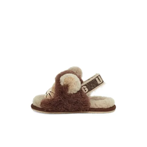 UGG FLUFF YEAH Стильные Сандалии Шоколадные для детей 3-7 лет