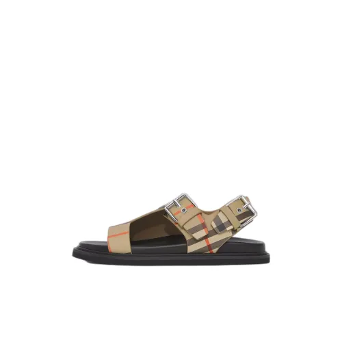 Burberry Винтаж Slip-resistant Children's Sandals Beige Kids Burberry Винтаж Противоскользящие детские сандалии бежевого цвета для детей
