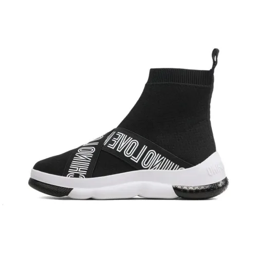 LOVE MOSCHINO Высокий Топ Спортивная Повседневная Обувь Женская Черная