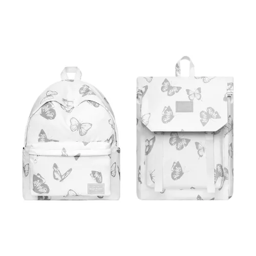 MR.ACE HOMME Полиэстер Светоотражающий Бабочка Повседневный Рюкзак Ноутбук Сумка В моде и стильный Стиль Позиционирование Обычный Женские Белый