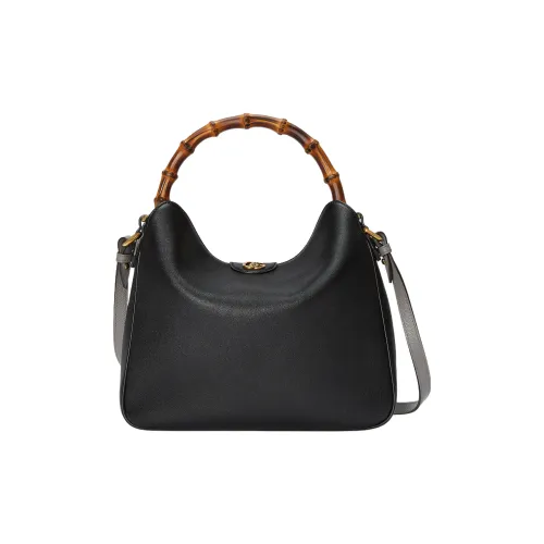 GUCCI Diana Кожа Сумка через плечо Сумка на плечо Средняя Женская Черная